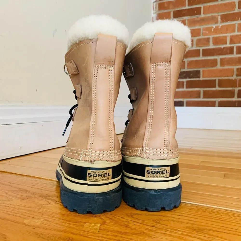 Sorel Caribou Vintage Kaufman Canada VNC Men's Size 9 Lined Hard Weather Boots